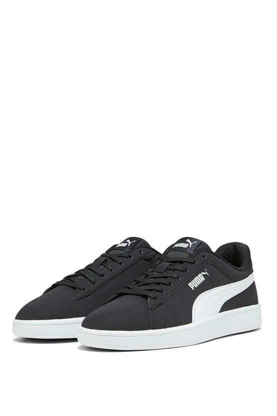 Puma 392336 01 Puma Smash 3.0 Buck Puma Black-Puma Whıt E Yetişkin Erkek Tennıs Sneaker