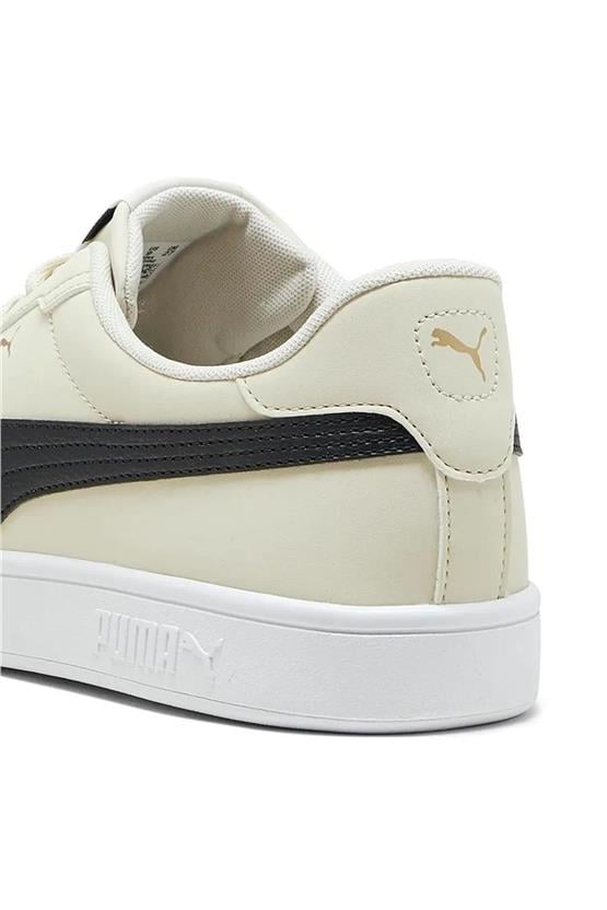 Puma 392336 04 Puma Smash 3.0 Buck Alpıne Snow-Puma Black-Puma Gold-Puma White Yetişkin Erkek Tennıs Sneaker