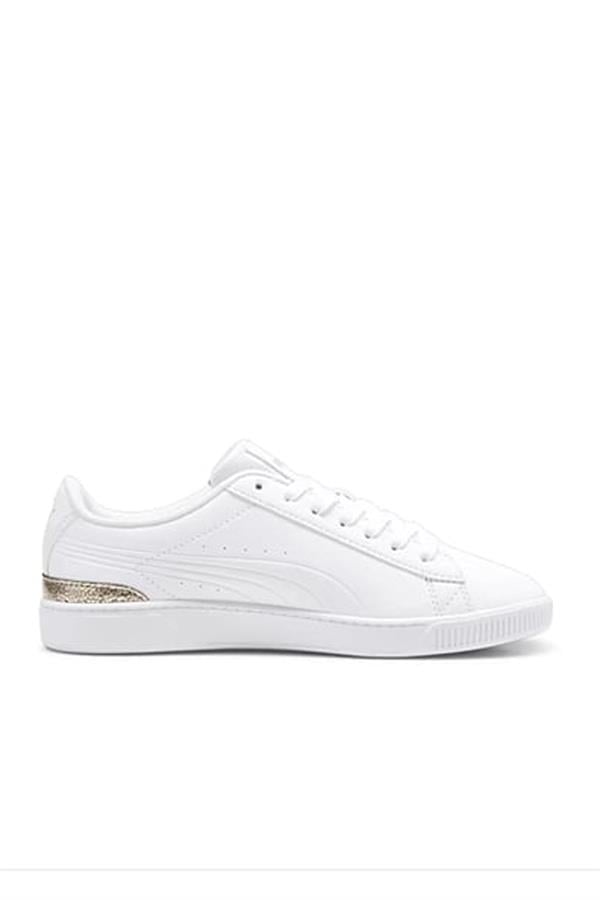 Puma 395085 Vikky V3 Metallic Shine Puma White-Puma Gold Kadın Basketbol Ayakkabısı