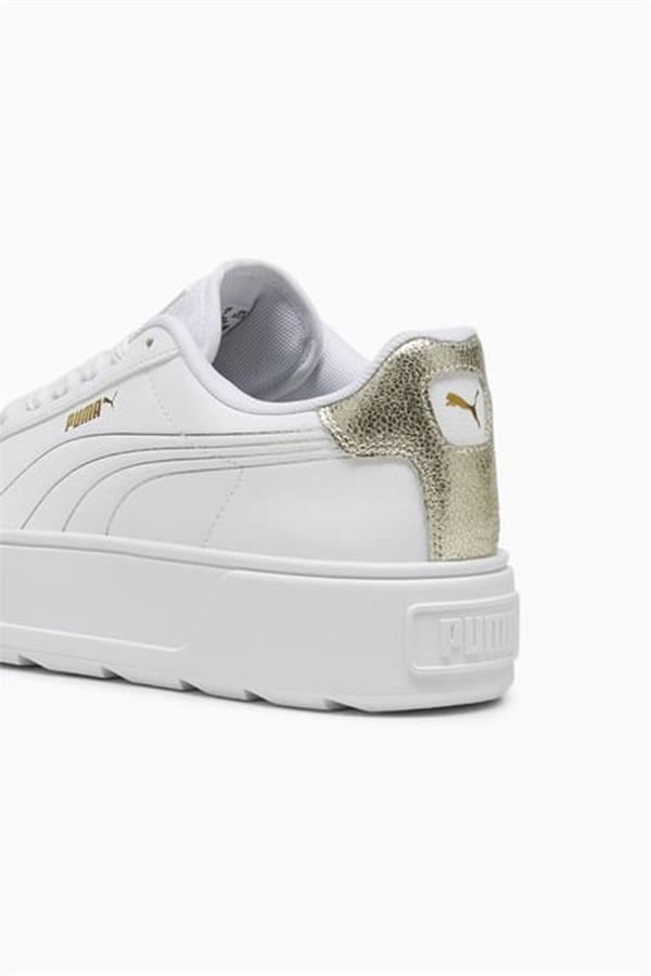 Puma 395099 Karmen Metallic Shine Puma White-Puma Silver-Gold Kadın Tennis Ayakkabısı