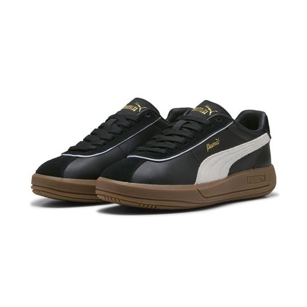 Puma 400364 02 Puma Club Klassıka Puma Black-Puma Whıte-Puma Gold Zenne Yuruyus Ayakkabısı