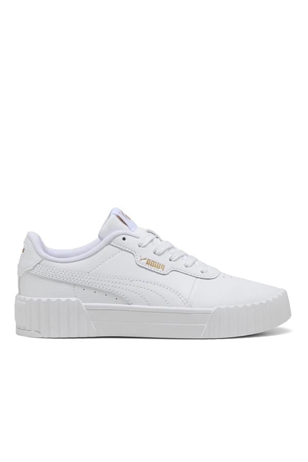 Puma 401476 01 Carına 3.0 Jr Puma Whıte-Puma Gold Zenne Yuruyus Ayakkabısı