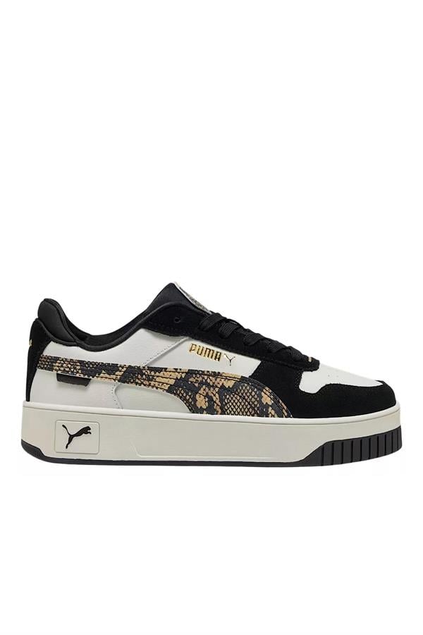 Puma 401611 02 Carına Street Snake Chıc Vapor Gray-Puma Black-Puma Gold Zenne Yuruyus Ayakkabısı