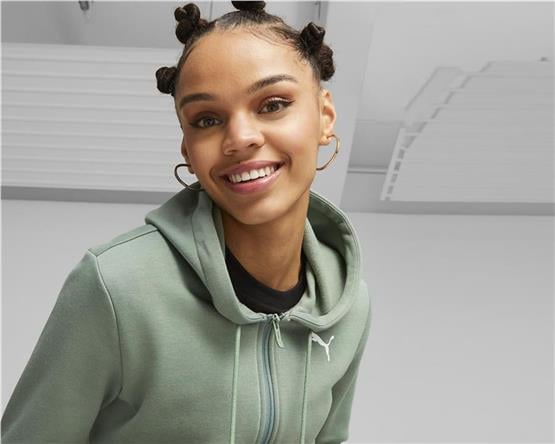 Puma 622637 44 Classıc Hooded Tracksuıt Fl Cl Eucalyptus Yetişkin Kadın Esofman Takım