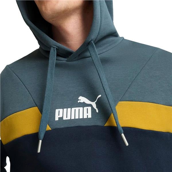 Puma 681731-14 Puma Power Colorblock Hoodıe Club Navy Erkek Sweatshırt