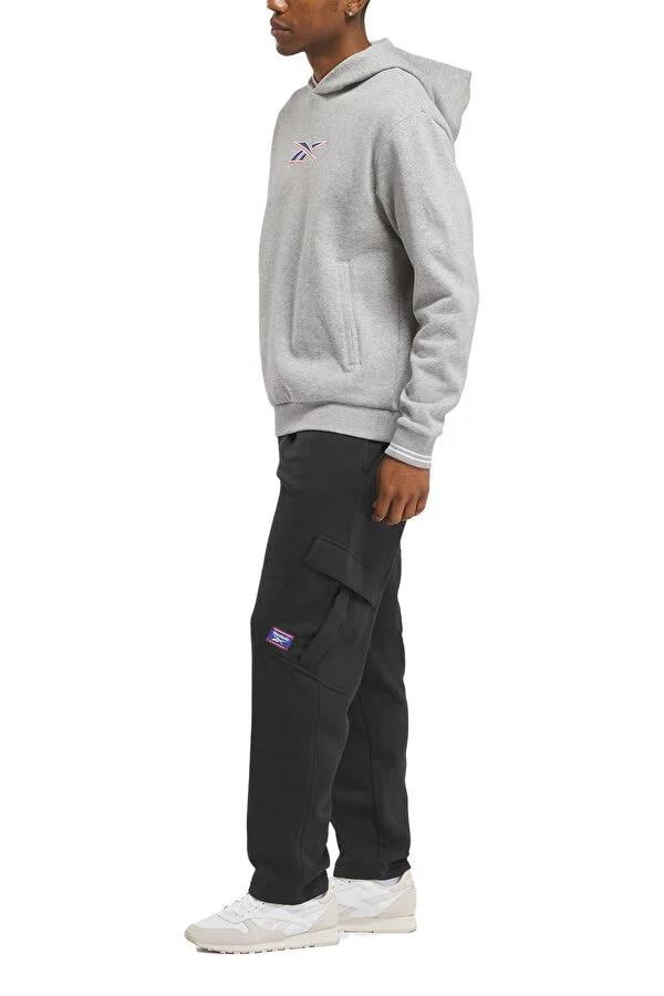 Reebok A10194401207 4W Cl Unıform Hoodıe Grı Melanj Erkek Kapsonlu Sweatshırt