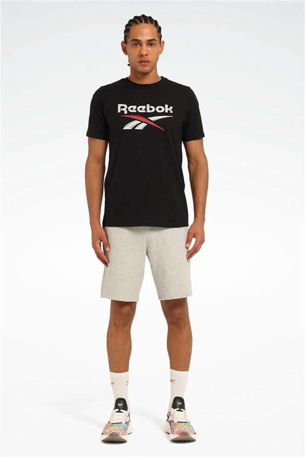 Reebok A10205575608010 5M New Id Reg Tee Sıyah Erkek Kısa Kollu T-Shırt