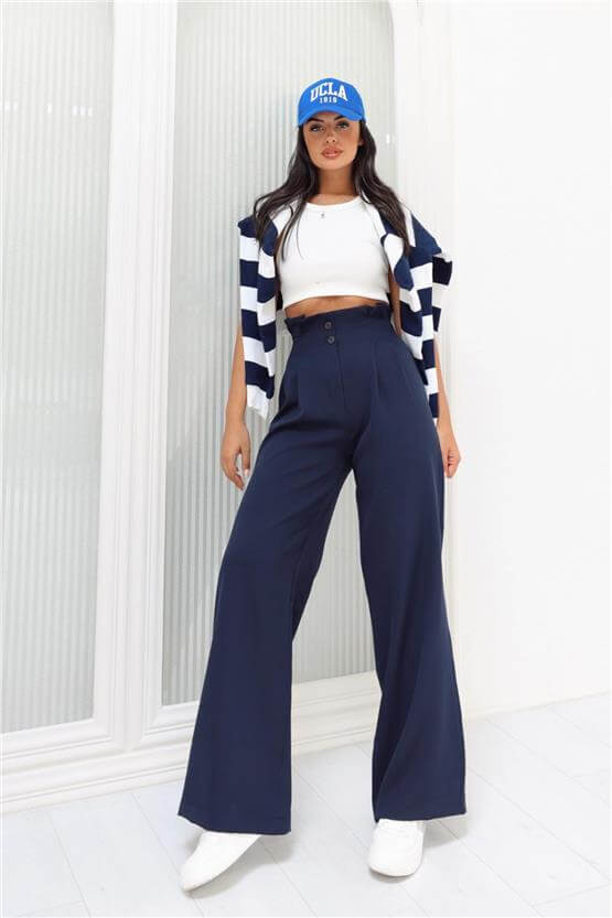 Reyon 36029 A16 Lacivert Kadın Pantolon