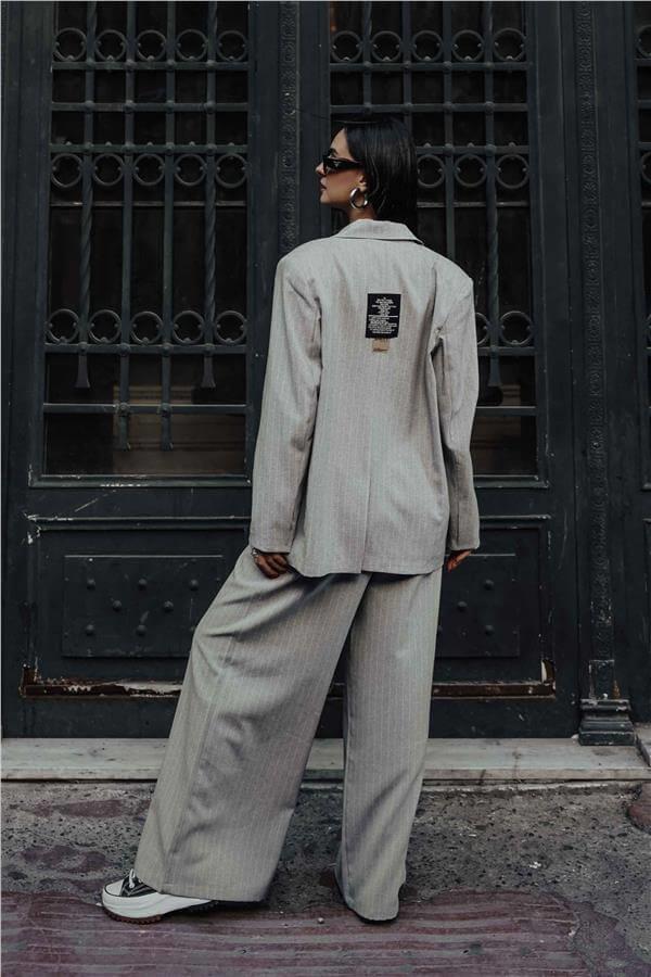 Reyon 36161 Gri Kadın Pantolon
