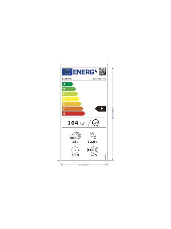 SAMSUNG DW60M5044FW/TR 4 PRG. BEYAZ BULASIK MAKINE