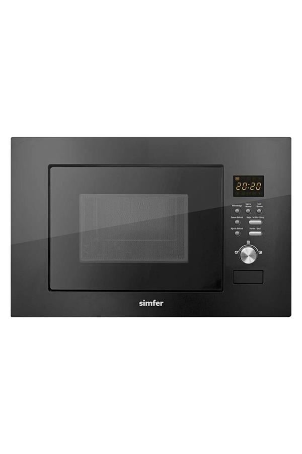 Simfer 2320 Siyah 23Litre Full Ankastre Mikrodalga Fırın Grill Fonksiyon