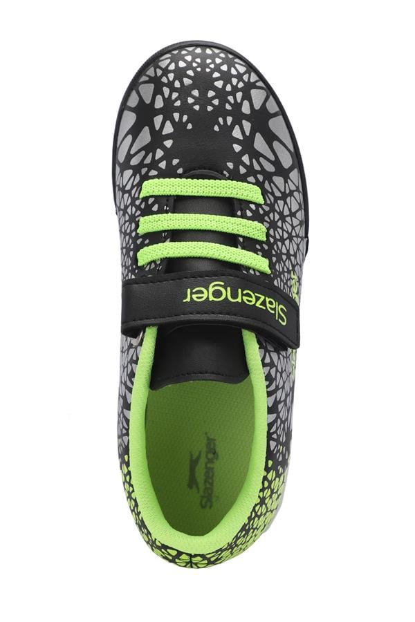 Slazenger Sa24Ff005-580 Crystal Hs. F Siyah / Yeşil Filet Çocuk Futbol Ayakkabısı
