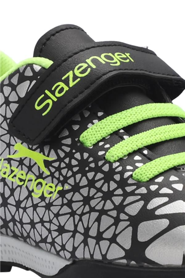 Slazenger Sa24Ff005-580 Crystal Hs. F Siyah / Yeşil Filet Çocuk Futbol Ayakkabısı