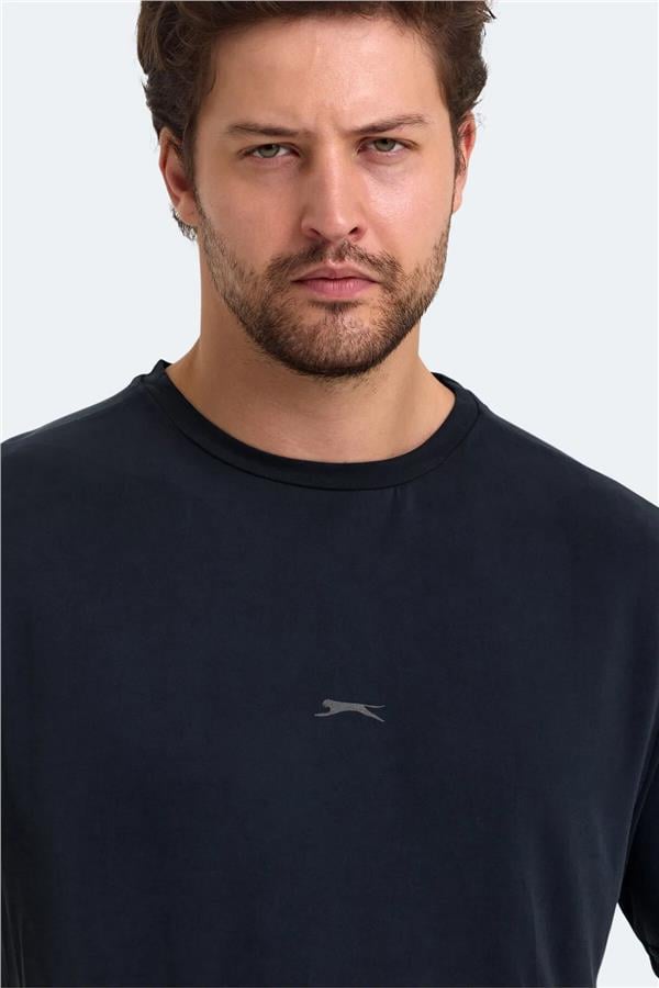 Slazenger Kaıpo Sıyah Erkek Bısıklet Yaka Kısa Kollu Pamuk T-Shırt