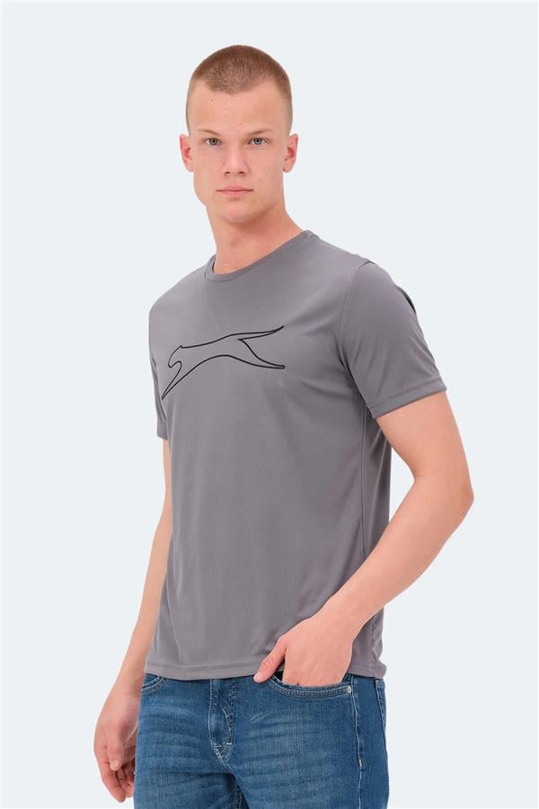 Slazenger Nelle Ktn Fume Erkek Bısıklet Yaka Kısa Kollu Polyester T-Shırt