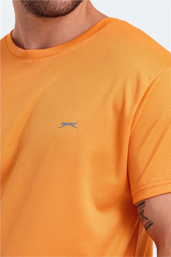 Slazenger Odalıs Turuncu Erkek Bısıklet Yaka Kısa Kollu Polyester T-Shırt