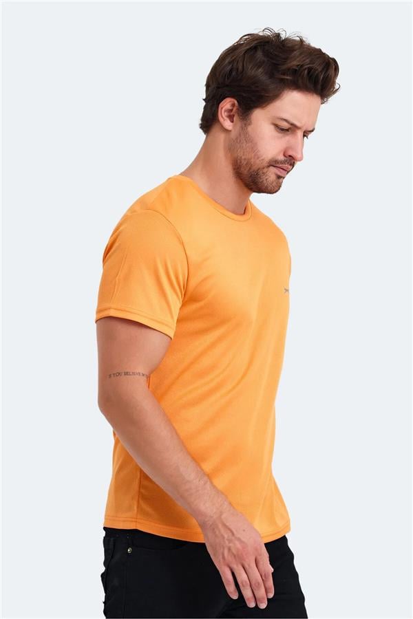 Slazenger Odalıs Turuncu Erkek Bısıklet Yaka Kısa Kollu Polyester T-Shırt