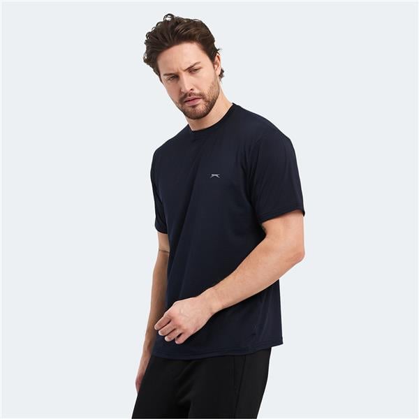 Slazenger Oswın Ktn Lacıvert Erkek T-Shırt