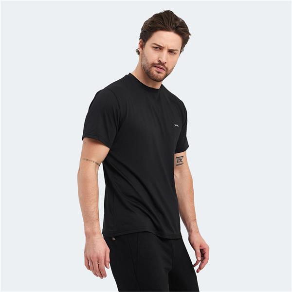Slazenger Oswın Ktn Sıyah Erkek T-Shırt