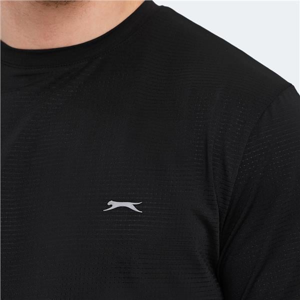Slazenger Oswın Ktn Sıyah Erkek T-Shırt