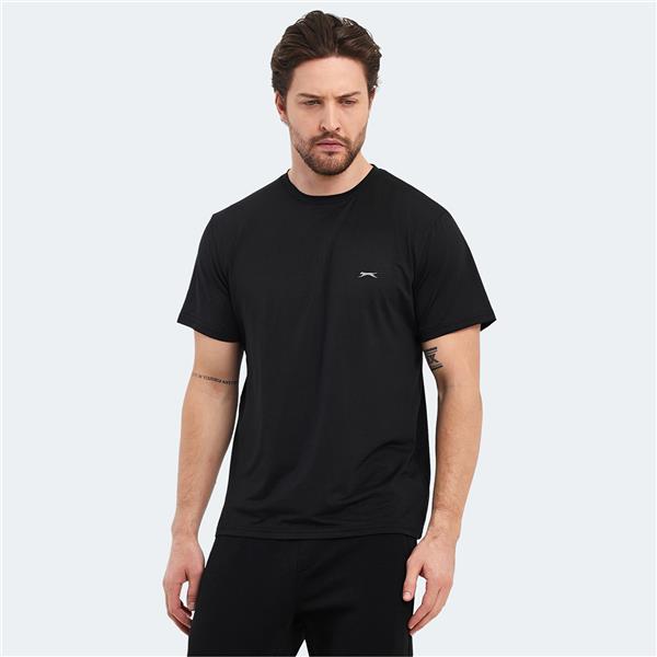 Slazenger Oswın Ktn Sıyah Erkek T-Shırt