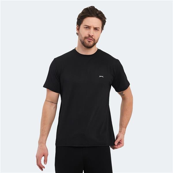 Slazenger Oswın Ktn Sıyah Erkek T-Shırt