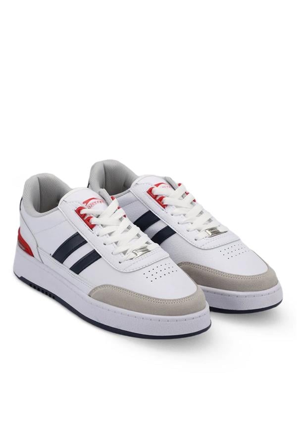 Slazenger Sa23Le019-004 Beyaz / Lacivert Erkek Daphne Spor Ayakkabı