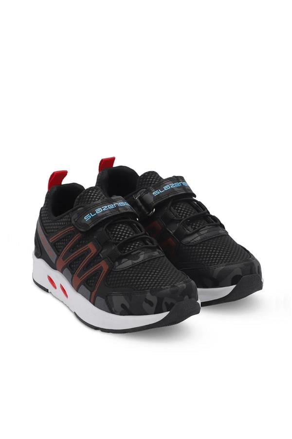 Slazenger Sa23Lf070-500X Siyah Kamuflaj Filet Erkek Çocuk Elips F Spor Ayakkabı