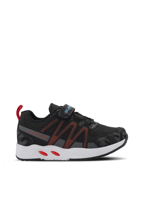Slazenger Sa23Lf070-500X Siyah Kamuflaj Filet Erkek Çocuk Elips F Spor Ayakkabı
