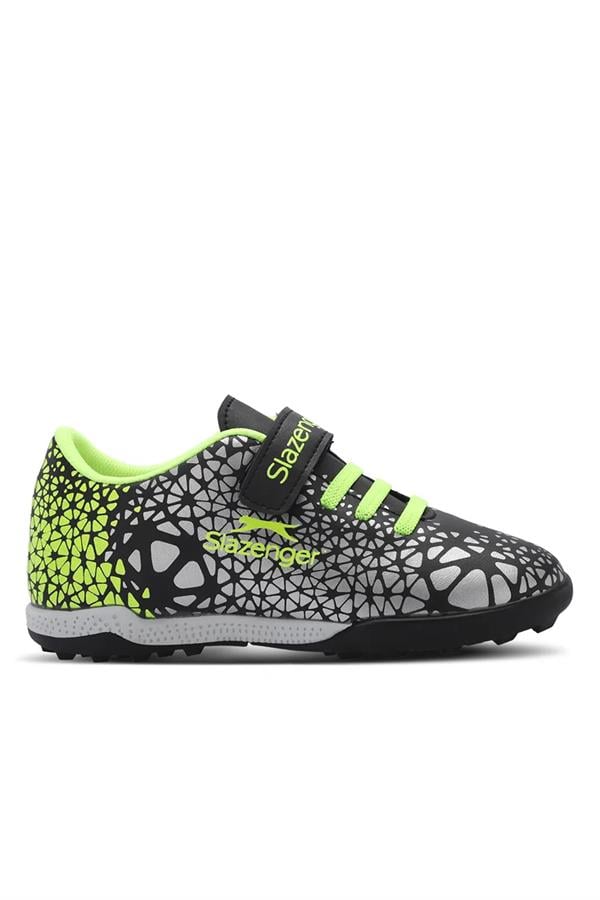 Slazenger Sa24Ff005-580 Crystal Hs. F Siyah / Yeşil Filet Çocuk Futbol Ayakkabısı