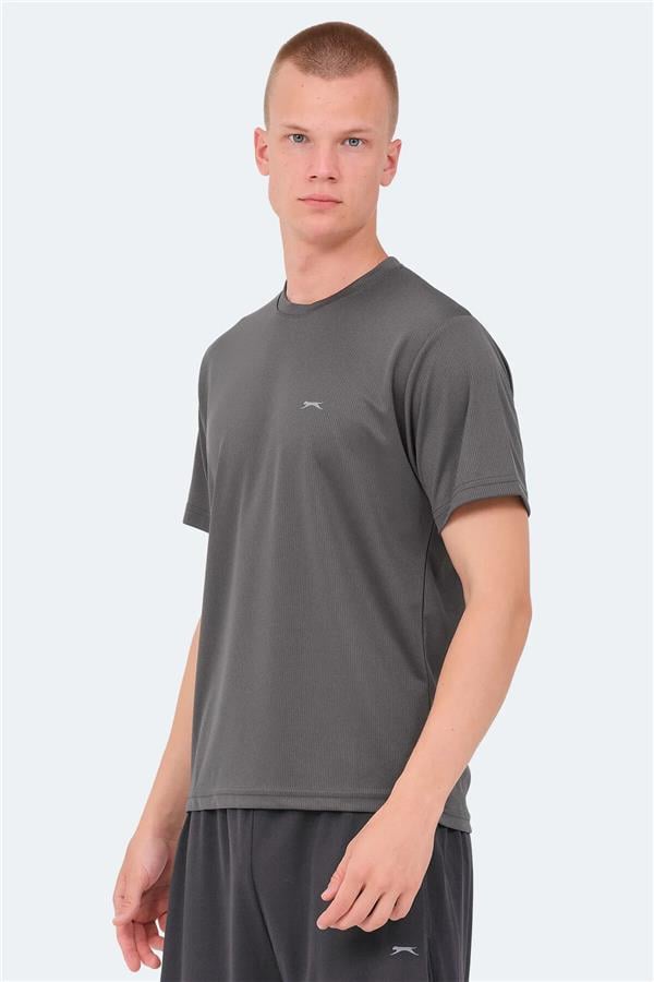 Slazenger Senato Fume Erkek Bısıklet Yaka Kısa Kollu Polyester T-Shırt