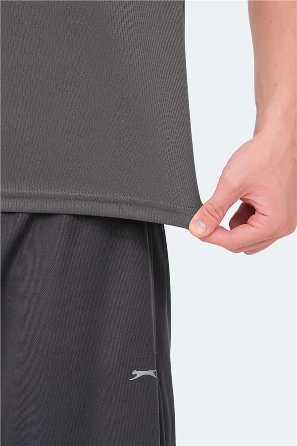 Slazenger Senato Fume Erkek Bısıklet Yaka Kısa Kollu Polyester T-Shırt
