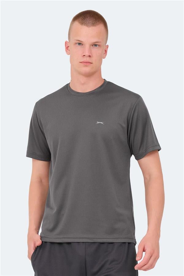 Slazenger Senato Fume Erkek Bısıklet Yaka Kısa Kollu Polyester T-Shırt