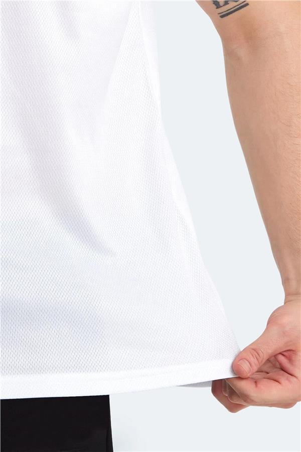Slazenger St13Te118-000 Odalıs Beyaz Erkek T-Shirt