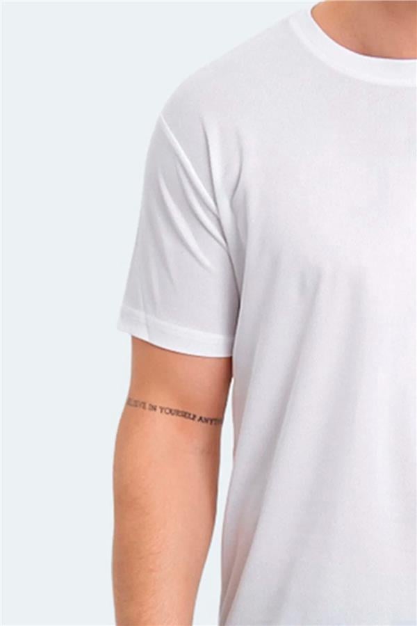 Slazenger St13Te118-000 Odalıs Beyaz Erkek T-Shirt