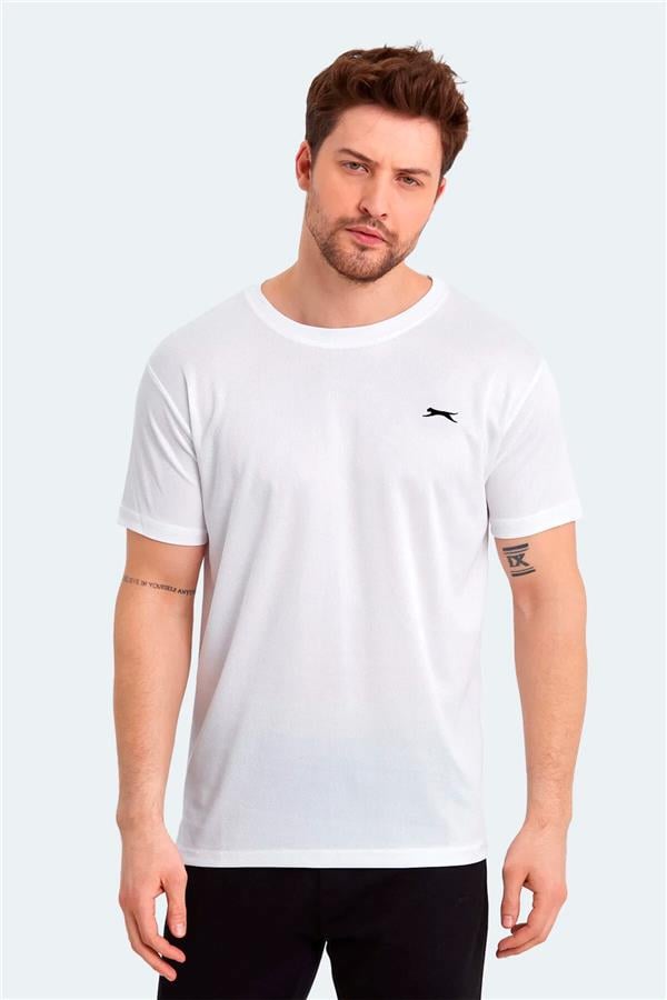 Slazenger St13Te118-000 Odalıs Beyaz Erkek T-Shirt