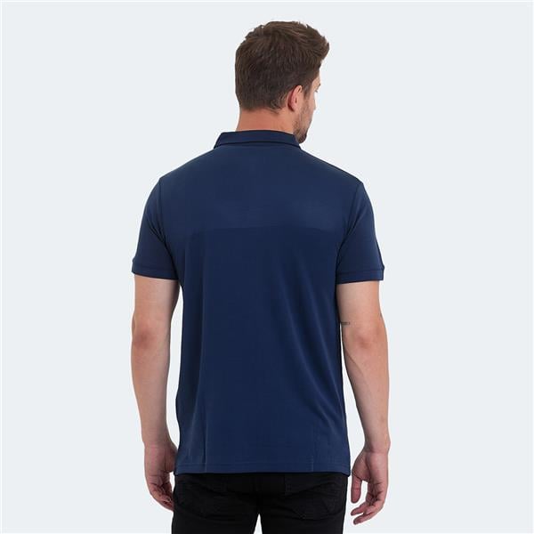 Slazenger St13Te370-400 Kugga Lacivert Erkek Polo Yaka T-Shirt