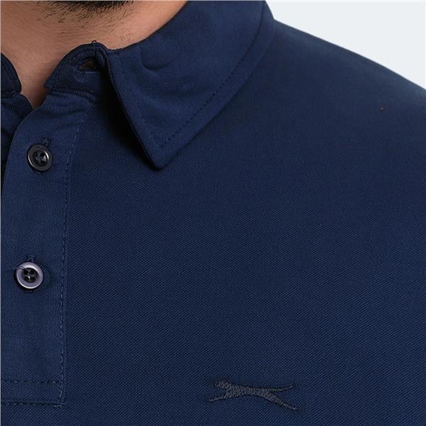 Slazenger St13Te370-400 Kugga Lacivert Erkek Polo Yaka T-Shirt
