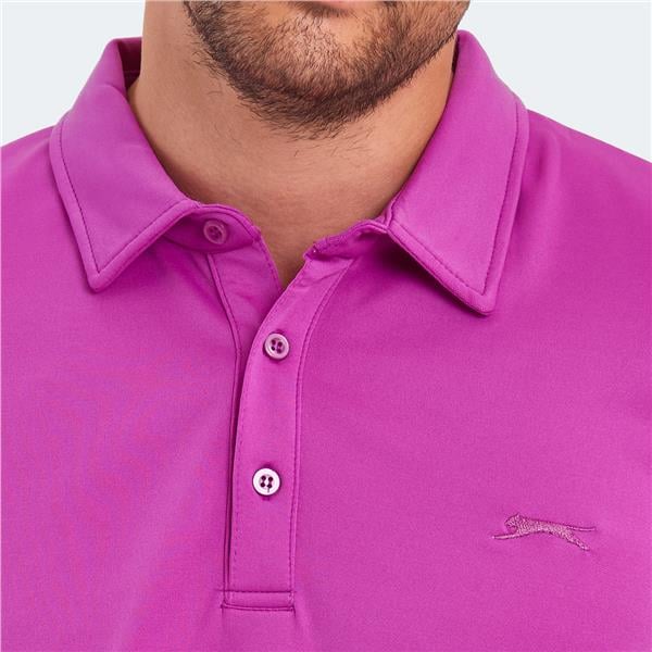 Slazenger St13Te370-680 Kugga Lila Erkek Polo Yaka T-Shirt