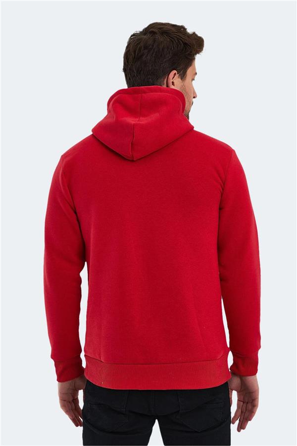 Slazenger St23We038-600 Kırmızı Erkek Kris 3 İplik Sweatshirt