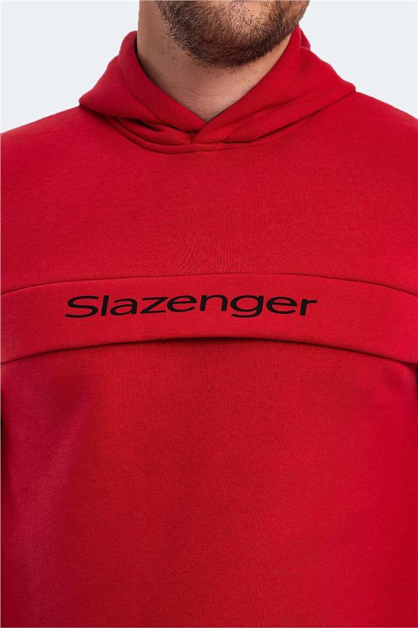 Slazenger St23We038-600 Kırmızı Erkek Kris 3 İplik Sweatshirt