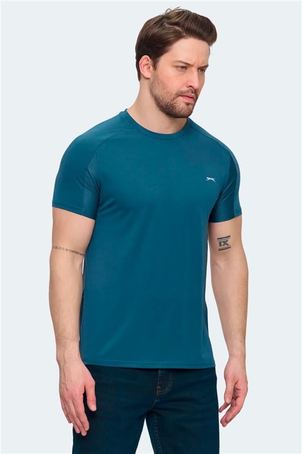 Slazenger Vıshal Ktn Petrol Erkek T-Shırt