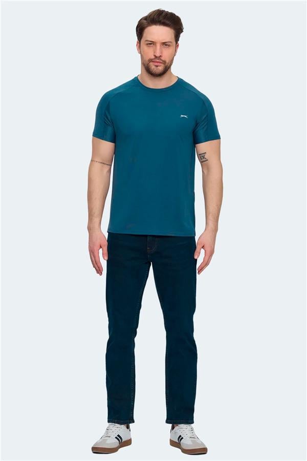 Slazenger Vıshal Ktn Petrol Erkek T-Shırt