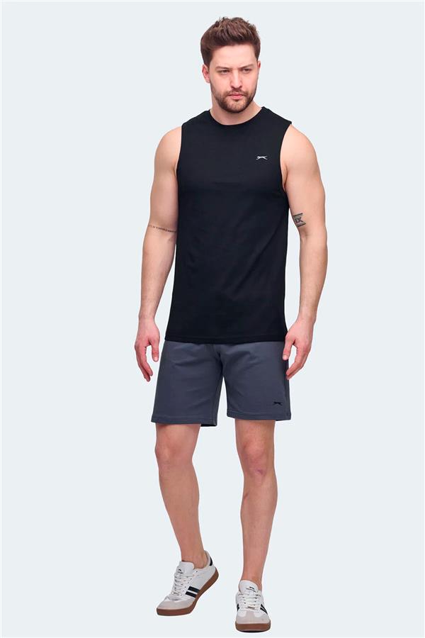 Slazenger Vızon Sıyah Erkek Kolsuz T-Shırt