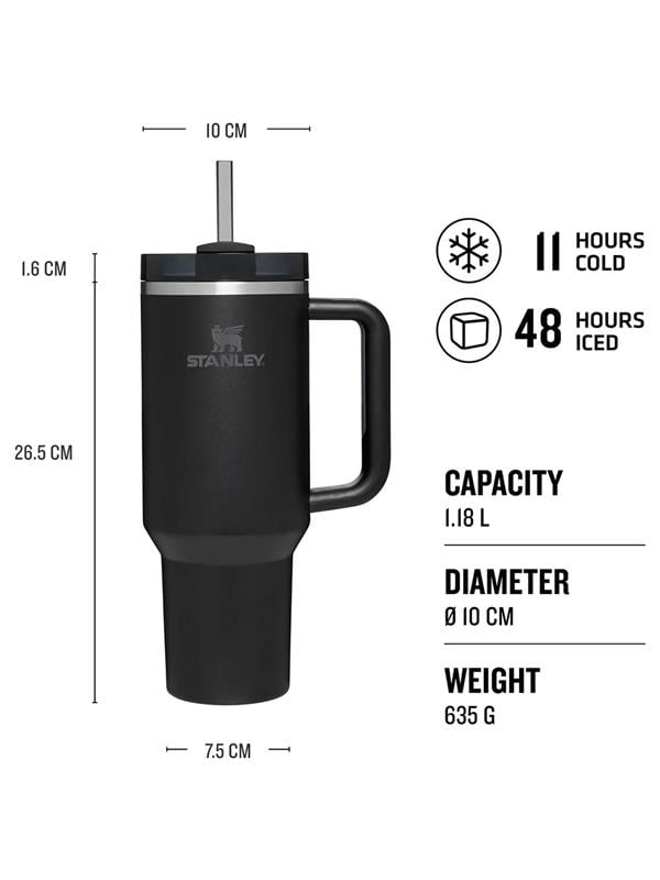 Stanley The Quencher H2.O FlowState Tumbler 1.18L / 40oz Black Tonal