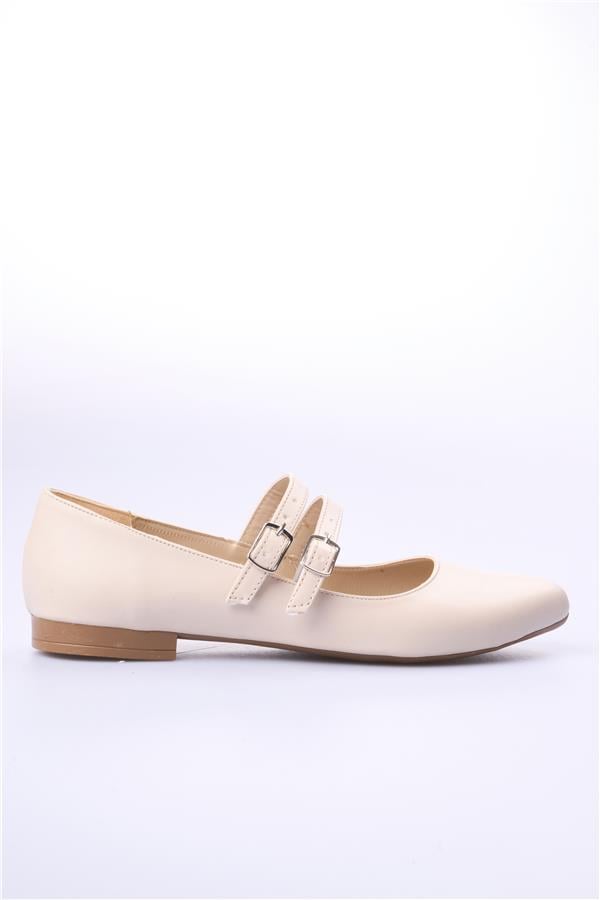 Swell Soft 01-410 Bej Kadın Babet Ayakkabı