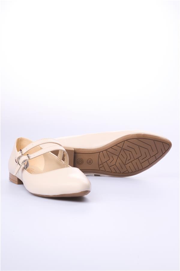 Swell Soft 01-410 Bej Kadın Babet Ayakkabı