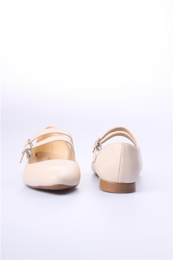 Swell Soft 01-410 Bej Kadın Babet Ayakkabı