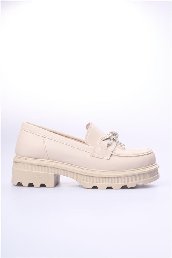 Swell Soft 05-1075 Bej Kadın Loafer Ayakkabı