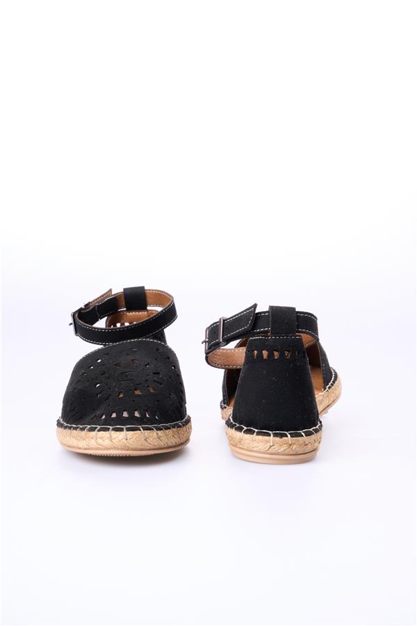 Swell Soft 1604 Siyah Nubuk Kadın Sandalet